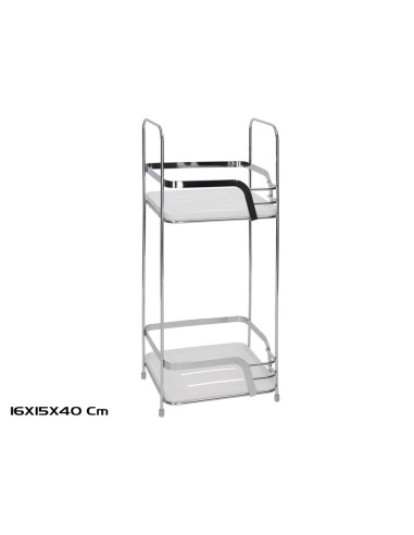 ESTANTERIA 16X15X40CM METAL 2 NIVELES LUCK