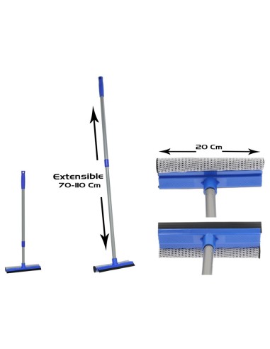 LIMPIA CRISTALES 20CM / 70-110CM METAL