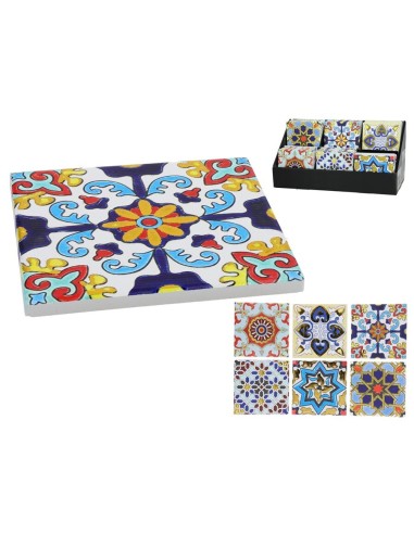 POSAVASOS CERAMICA SANSA 6 SURT 10,8X10,8 CM