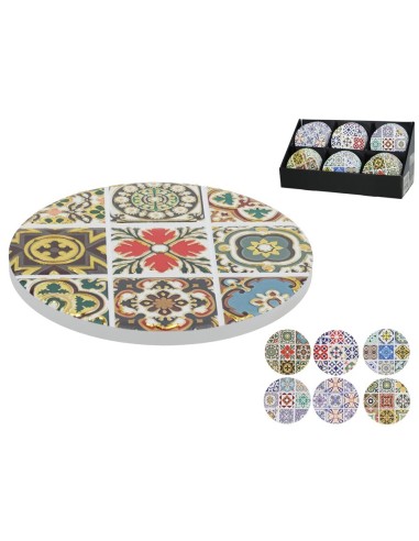 POSAVASOS CERAMICA PRIYA 6 SURT 10,8X10,8 CM