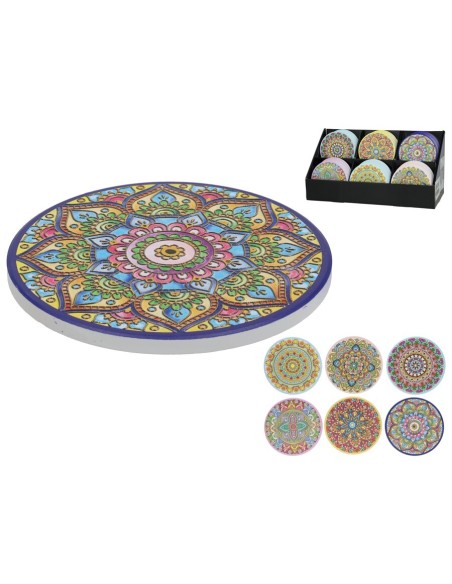 POSAVASOS CERAMICA MAYAN 6 SURT 10,8X10,8 CM