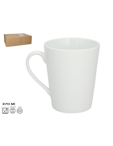 TAZA 370ML PORCELANA ALASKA
