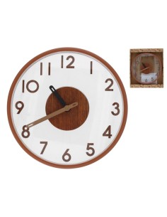 RELOJ PARED EFECTO MADERA ANAS 30 CM