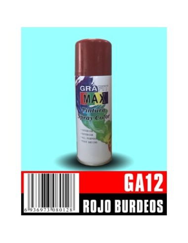 PINTURA SPRAY ROJO BURDEOS