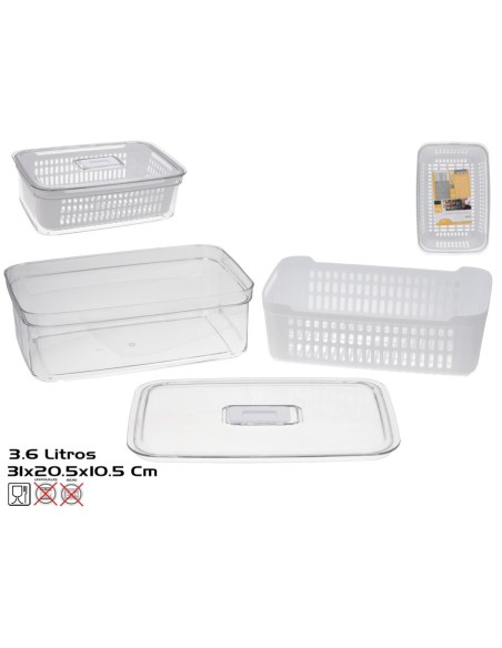 CAJA FRIGO 3,6 L 31X20,5X10,5 CM ACRILICO