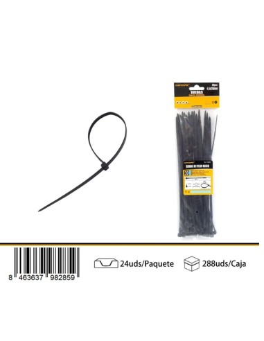 BRIDA 4.6X250MM 30UND NEGRO