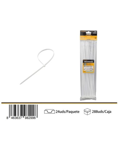 BRIDA BLANCA 4.6*300MM 30PCS