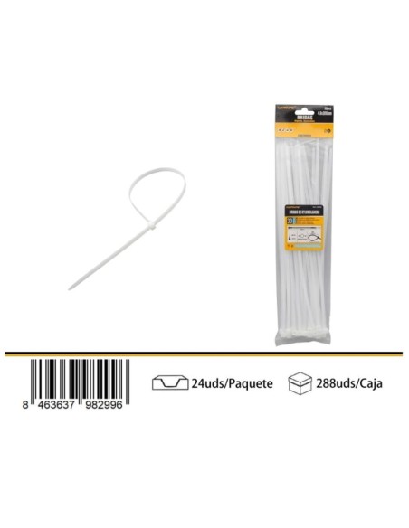 BRIDA BLANCA 4.6*300MM 30PCS