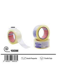 PRECINTO 4.8CMX100M TRANSPARENTE