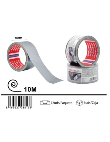 CINTA 48MMX10M AMERICANA GRIS