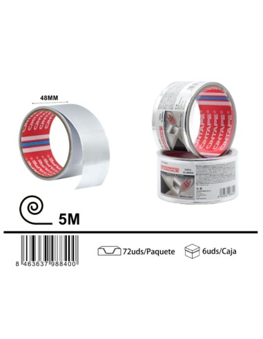 CINTA 48MMX5M ALUMINIO