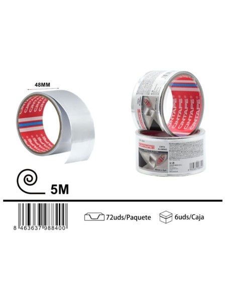 CINTA 48MMX5M ALUMINIO