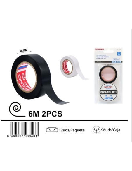 CINTA AISLANTE 18X6 2PCS