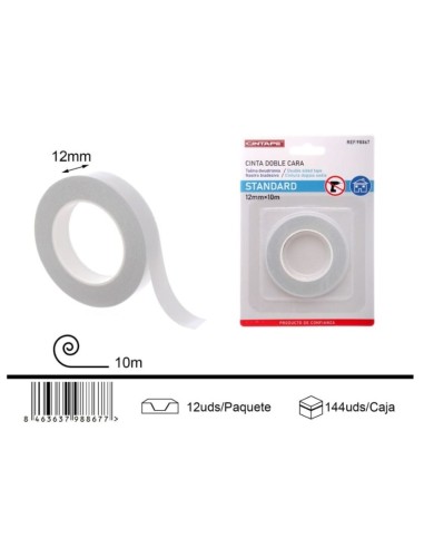 CINTA DOBLE CARA 12X10
