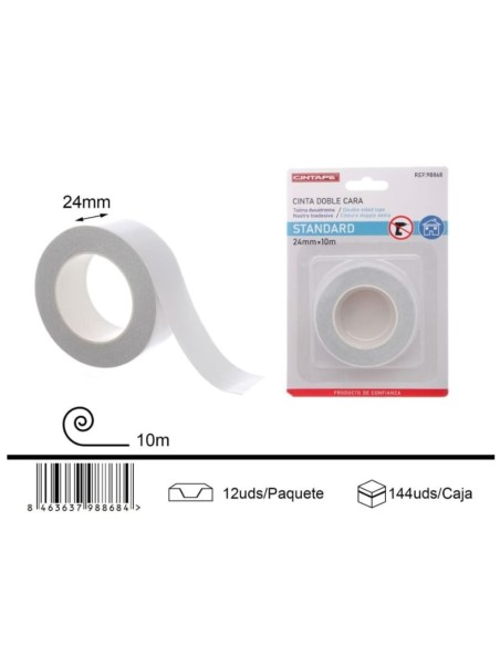 CINTA DOBLE CARA 24X10