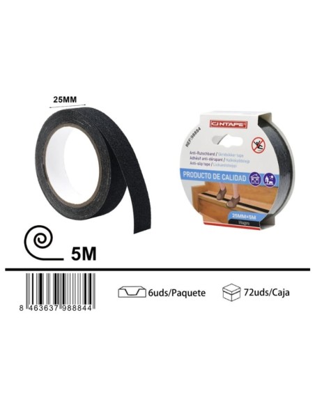 CINTA 25MMX5M ANTIDESLIZANTE