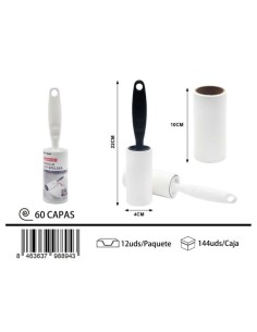 RODILLO LIMPIAPELUSA 60CAPAS