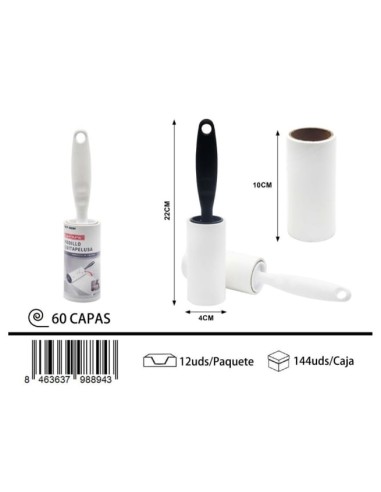 RODILLO LIMPIAPELUSA 60CAPAS