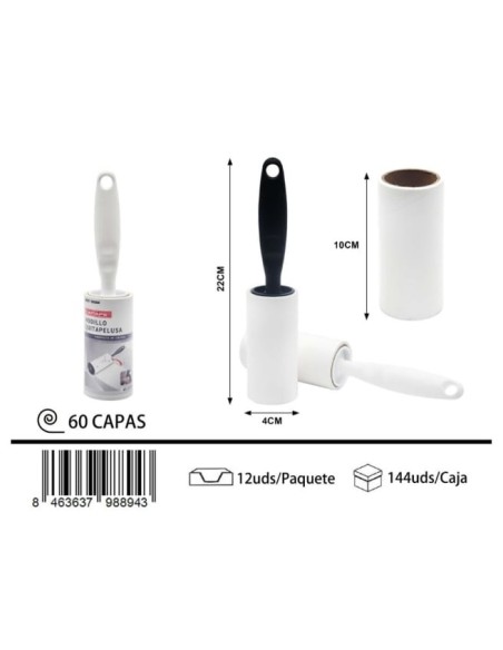 RODILLO LIMPIAPELUSA 60CAPAS