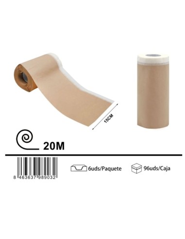 CINTA CARROCERO 15CMX20M CON PAPEL