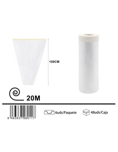 CINTA 150X20M BRICO CON PLASTICO