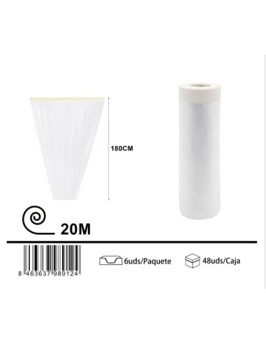 CINTA 180X20M BRICO CON PLASTICO