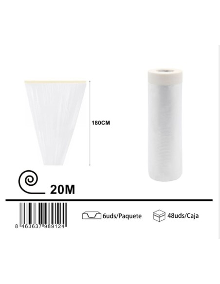CINTA 180X20M BRICO CON PLASTICO