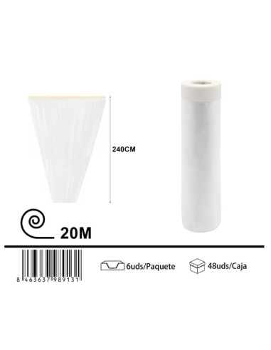 CINTA 240X20M BRICO CON PLASTICO