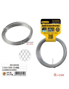 ALAMBRE DE HIERRO 1.5mm-200G-15m
