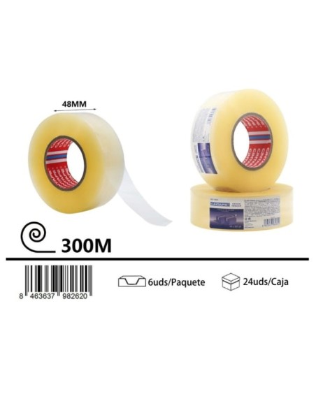 CINTA AHDESIVA TRANSPARENTE 48X300