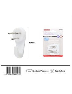 CUELGA FACIL 5UDS 4CM 4PUNTAS