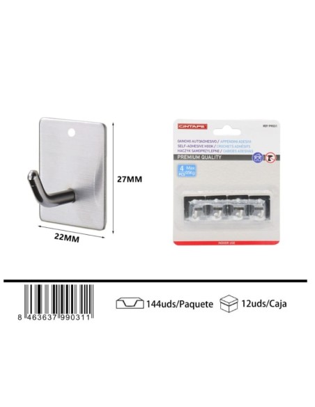 PERCHA ESCARPIA PEQUEÑA 4PCS