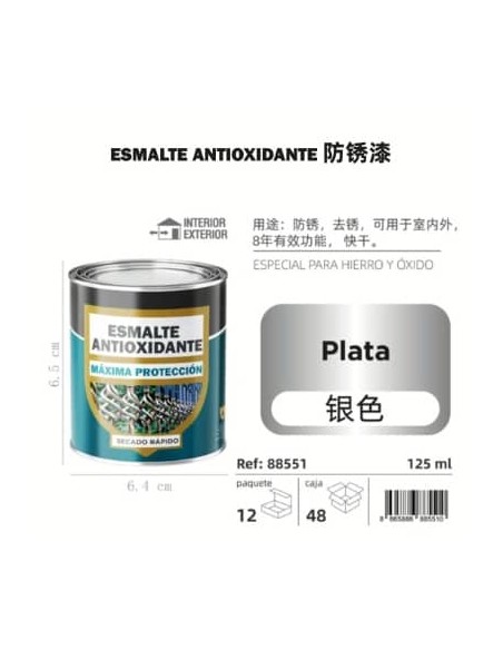 ANTIOXIDANTE 125ML PLATA