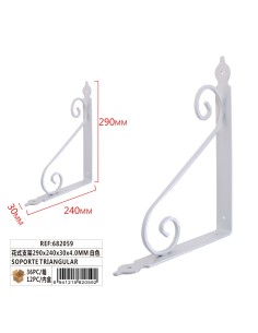 SOPORTE TRIANGULAR 290x240x30x4.0MM