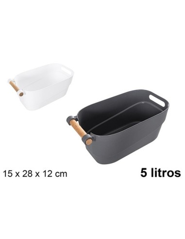 CESTA ORGANIZADORA PLASTICO RETRO 5 L.