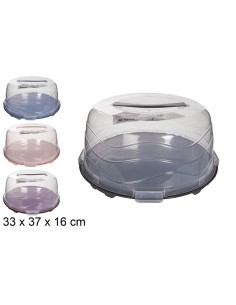 PORTA TARTAS PLASTICO GRANDE COLORES SURTIDOS