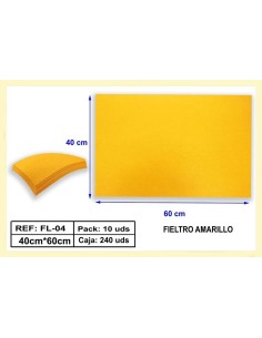 FIELTRO AMARILLO 60X40CM
