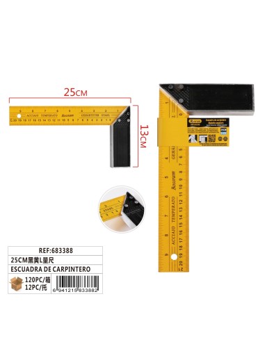 ESCUADRA DE CARPINTERO 25CM