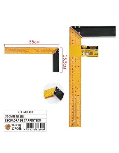 ESCUADRA DE CARPINTERO 35CM
