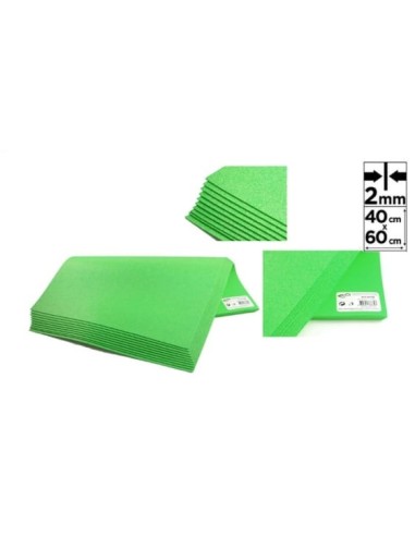 GOMA EVA VERDE CLARO PURPURINA 40X60CM