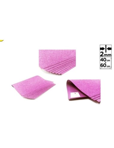 GOMA EVA ROSA PURPURINA 40X60CM