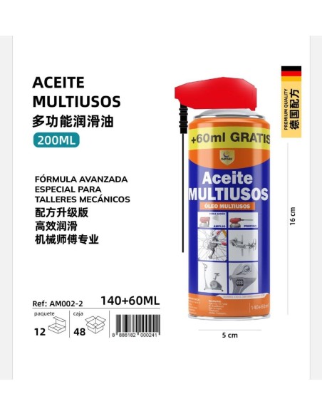 ACEITE MULTIUSOS 140ML+60ML