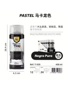 SPRAY TIZA 20-NEGRO PURO 400ML