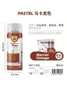 SPRAY TIZA 23-MARRON VINTAGE 400ML