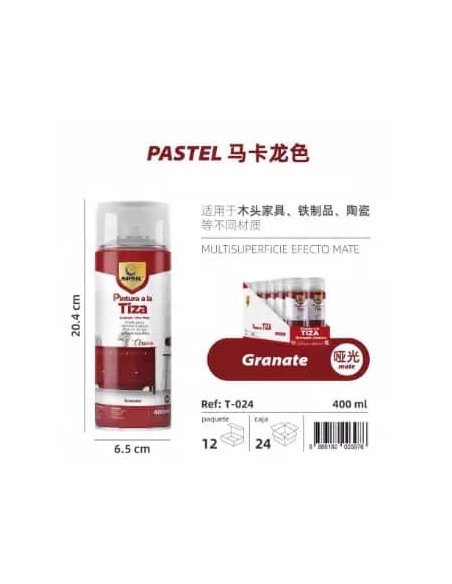 SPRAY TIZA 24-GRANATE 400ML