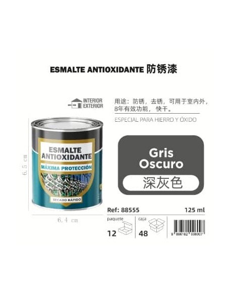 ANTIOXIDANTE 125ML GRIS OSCURO