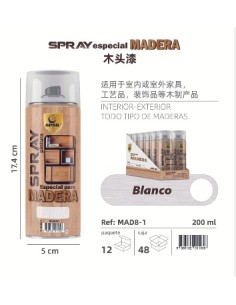 SPRAY 200ML MADERA BLANCO