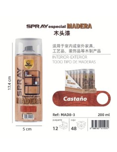 SPRAY 200ML MADERA CASTAÑO