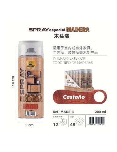 SPRAY 200ML MADERA CASTAÑO