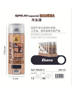 SPRAY 200ML MADERA EBANO